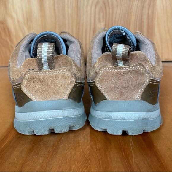 Womens 9 / Mens 7.5 Skechers Relaxed Fit Comfort Shoes Leather Brown TSS1110 - Picture 4 of 8